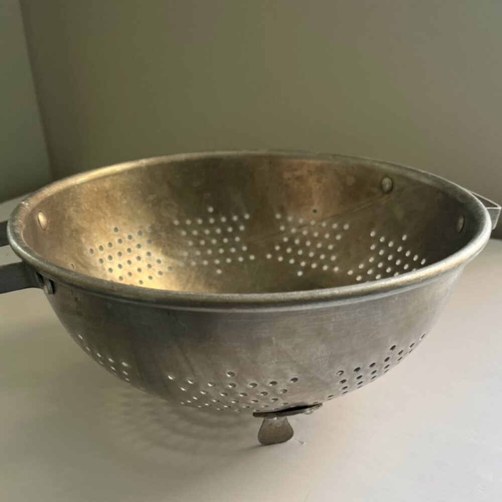 Vintage Aluminum Colander / Kitchen Utensil